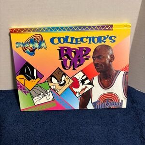 1997 Space Jam Pop Up Book Michael Jordan Loony Tunes Squad Collector Bugs Bunny